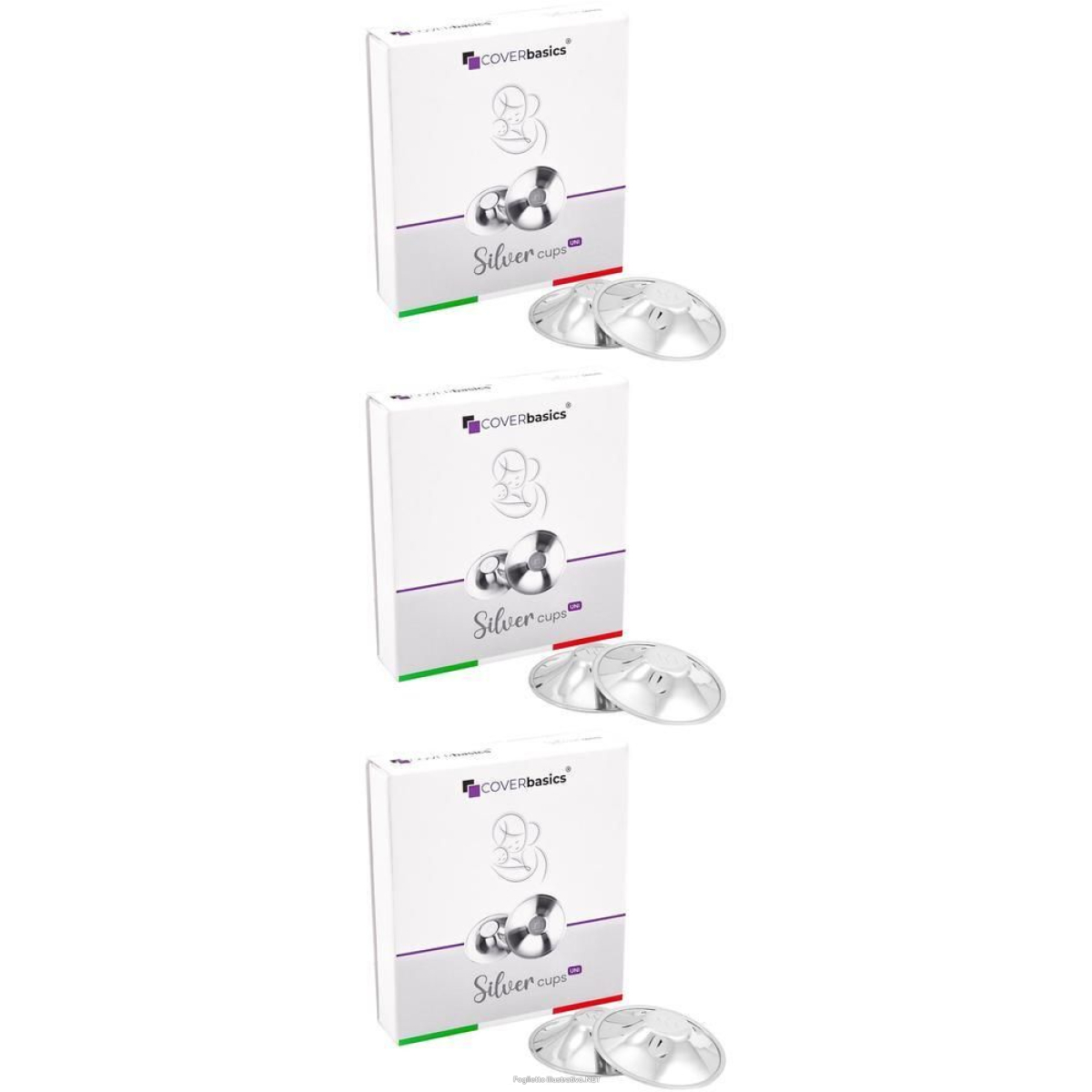 Cerca Prezzi di coverbasics silvercups coppette paracapezzoli argento per allattamento e acquista online