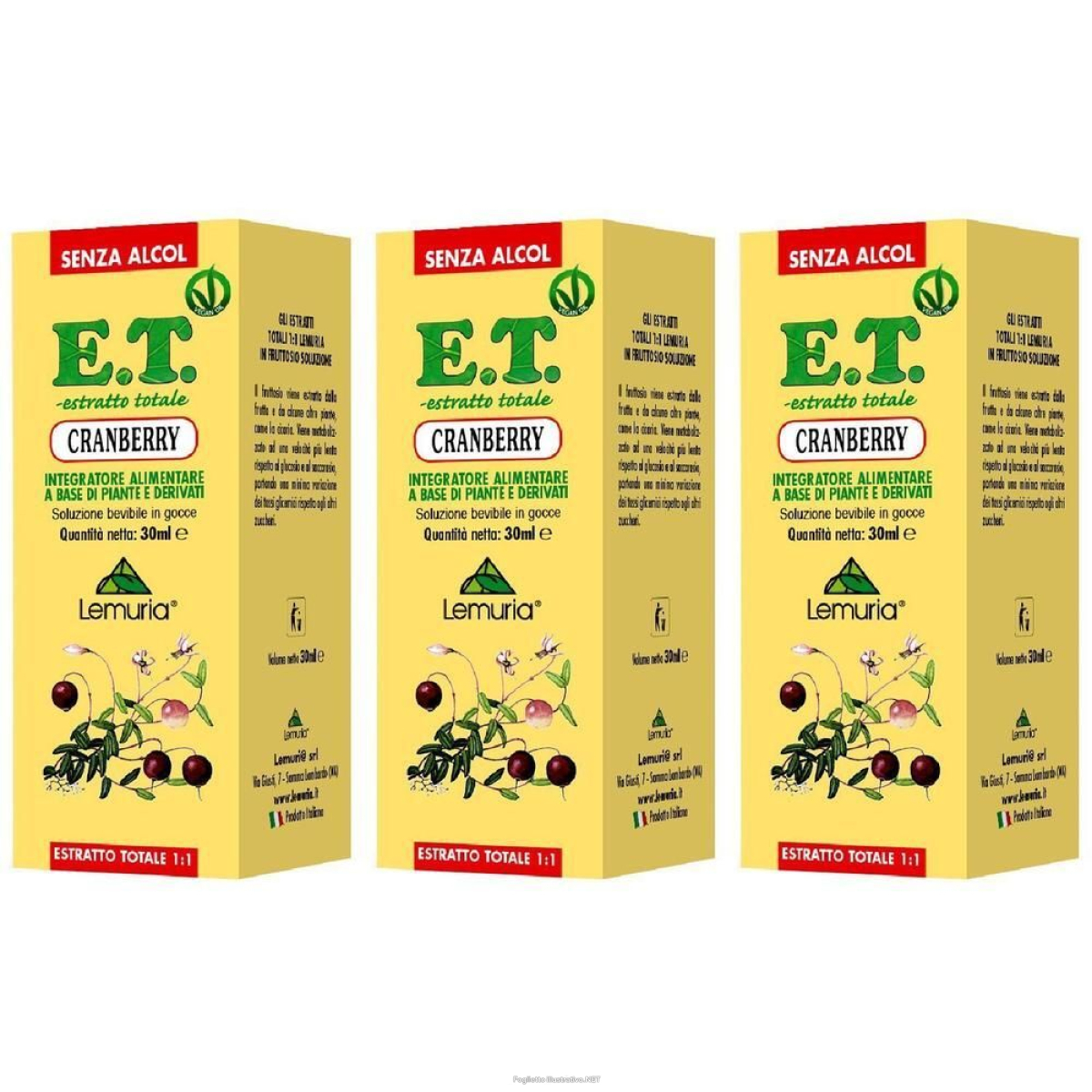 Cerca Prezzi di cranberry estratto totale 3x30 ml soluzione orale e acquista online