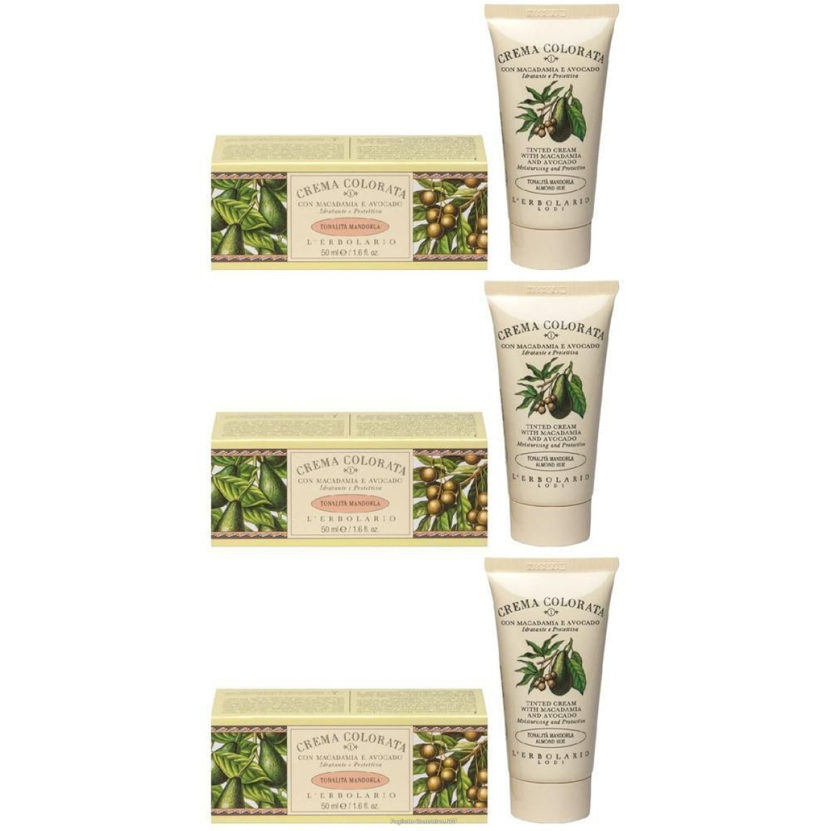 Cerca Prezzi di crema colorata macadamia e avocado 1 mandorla 50 ml 3x50 ml e acquista online