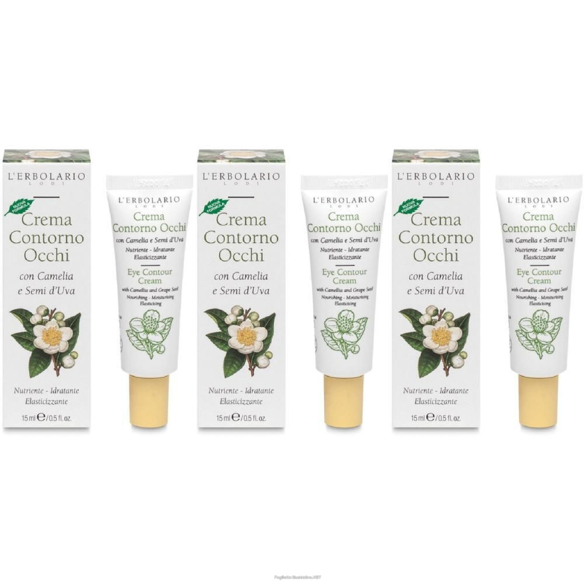 Cerca Prezzi di crema contorno occhi camelia e semi d'uva 15 ml 3x15 ml e acquista online