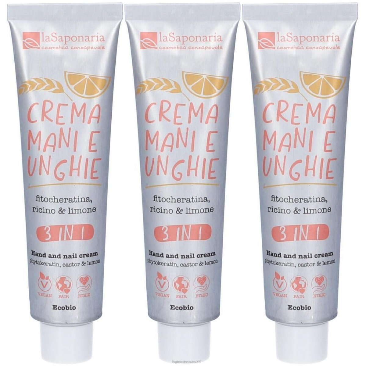 Cerca Prezzi di crema mani e unghie 3 in 1 fitocheratina, ricino & limone 3x40 ml crem e acquista online
