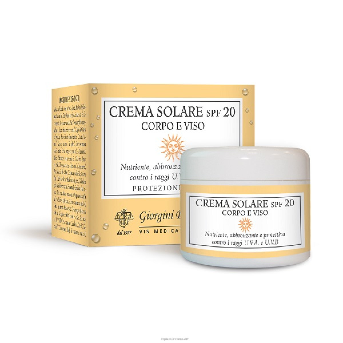 Cerca Prezzi di crema solare spf 20 corpo viso 100 ml e acquista online