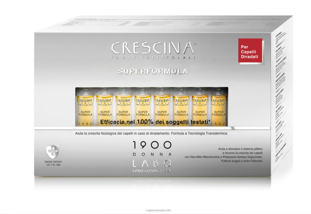 Cerca Prezzi di crescina superformula isole follicolari 1900 donna 40 fiale – trattamento ricrescita capelli e acquista online