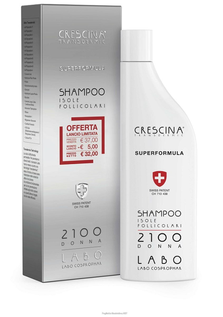 Cerca Prezzi di crescina - superformula isole follicolari shampoo  2100 donna  confezione 150 ml e acquista online