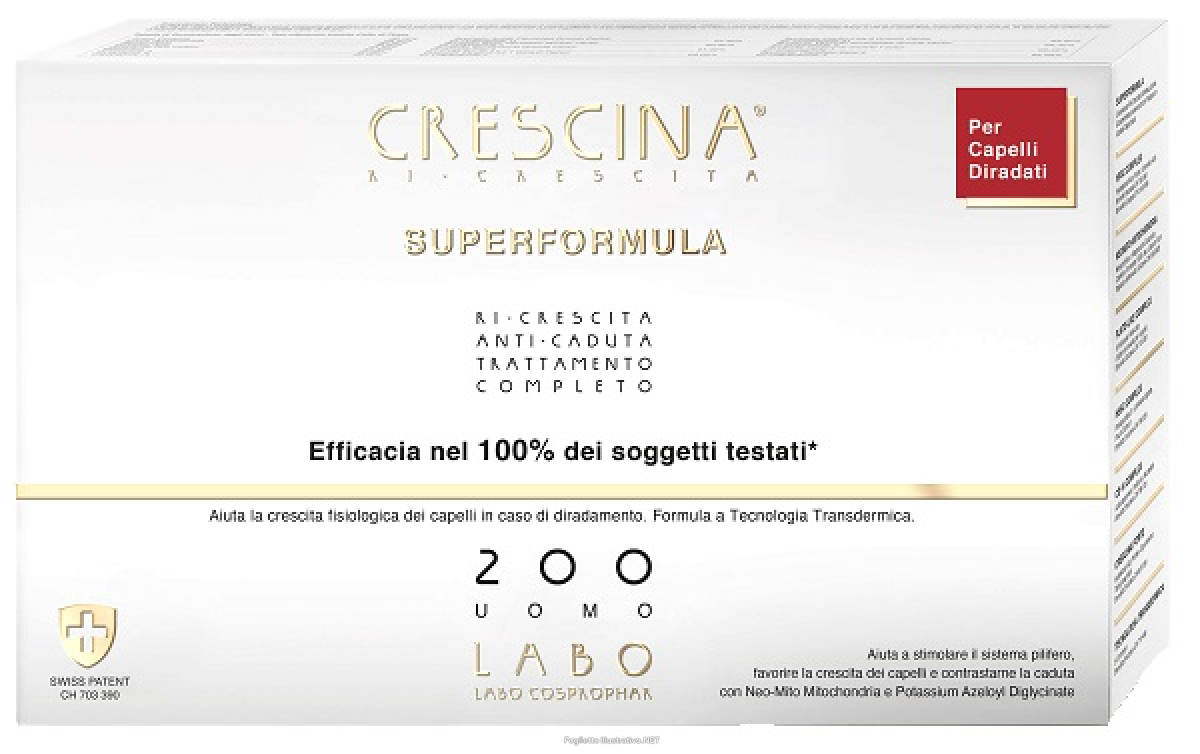 Cerca Prezzi di crescina - superformula ricrescita 200 uomo trattamento completo 10+10 fiale e acquista online