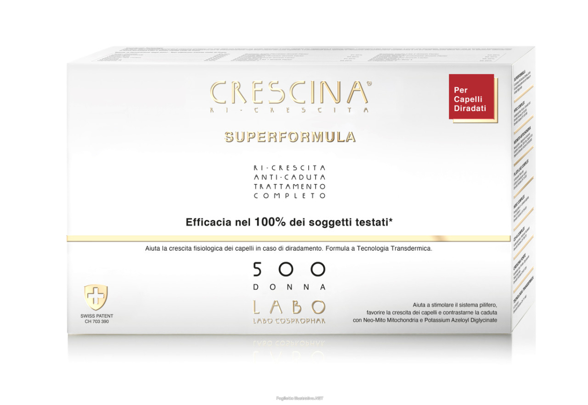 Cerca Prezzi di crescina - superformula ricrescita 500 donna trattamento completo 10+10 fiale e acquista online