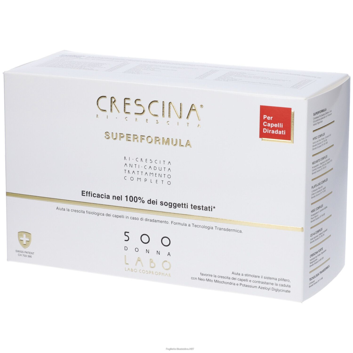 Cerca Prezzi di crescina - superformula ricrescita 500 donna trattamento completo 20+20 fiale e acquista online