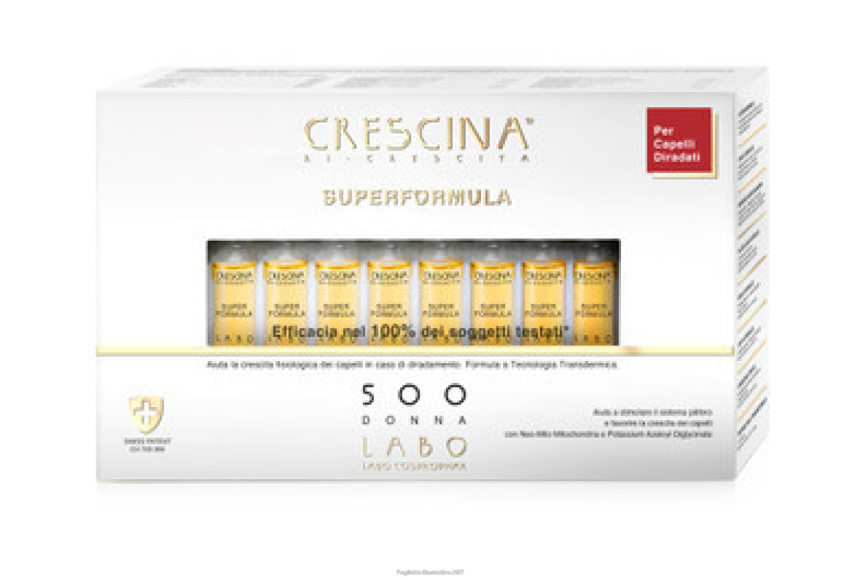 Cerca Prezzi di crescina superformula ricrescita 500 donna – trattamento per diradamento capelli femminili, 20 fiale e acquista online