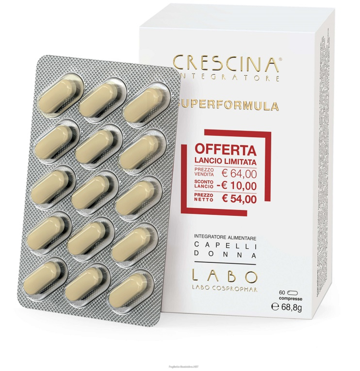 Cerca Prezzi di crescina - superformula ricrescita integratore donna capelli confezione 60 compresse e acquista online