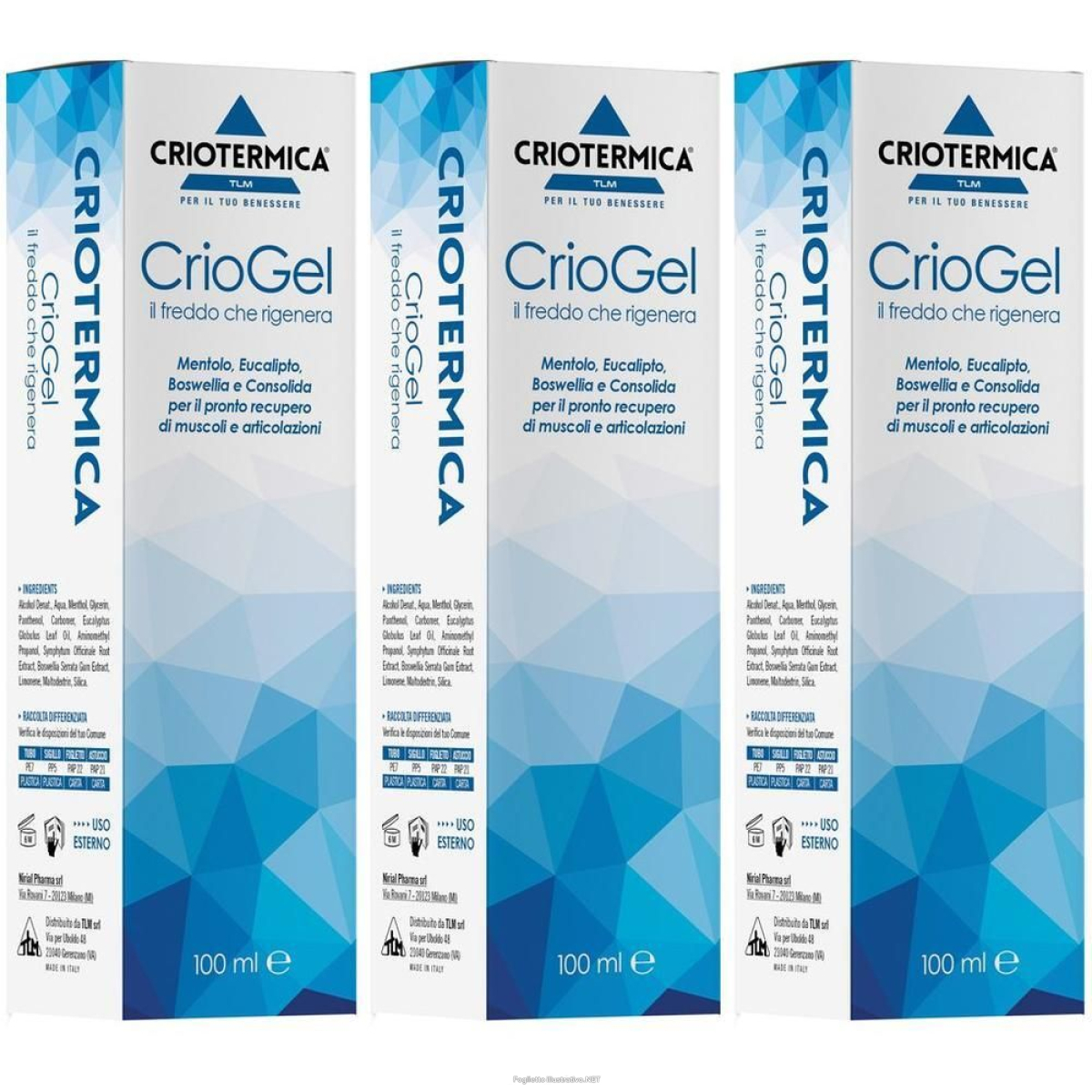 Cerca Prezzi di Criogel 100 ml 3x100 ml e acquista online