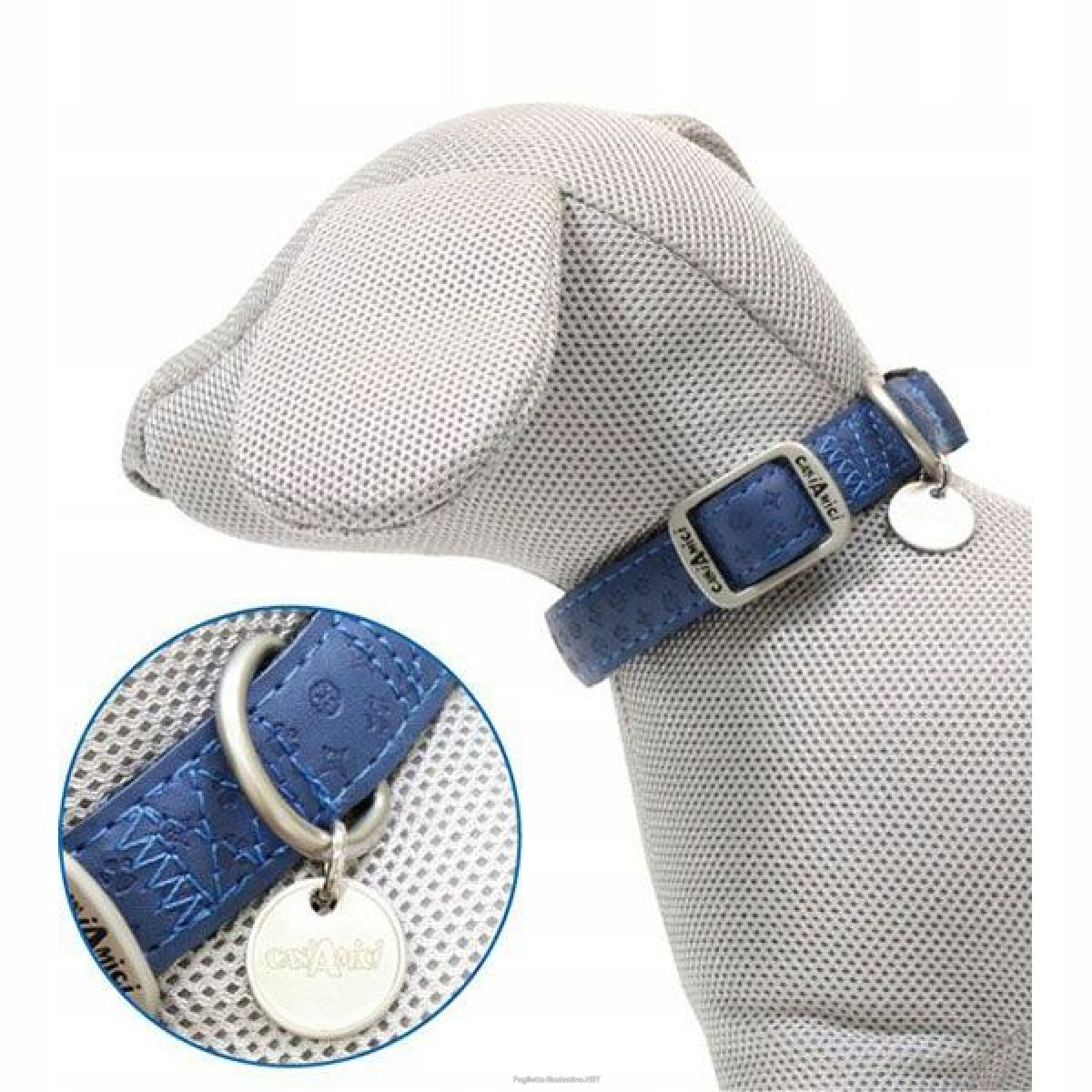 Cerca Prezzi di croci collare mylord similpelle regolabile blu 25mmx48/70cm (ref. c5080780) e acquista online