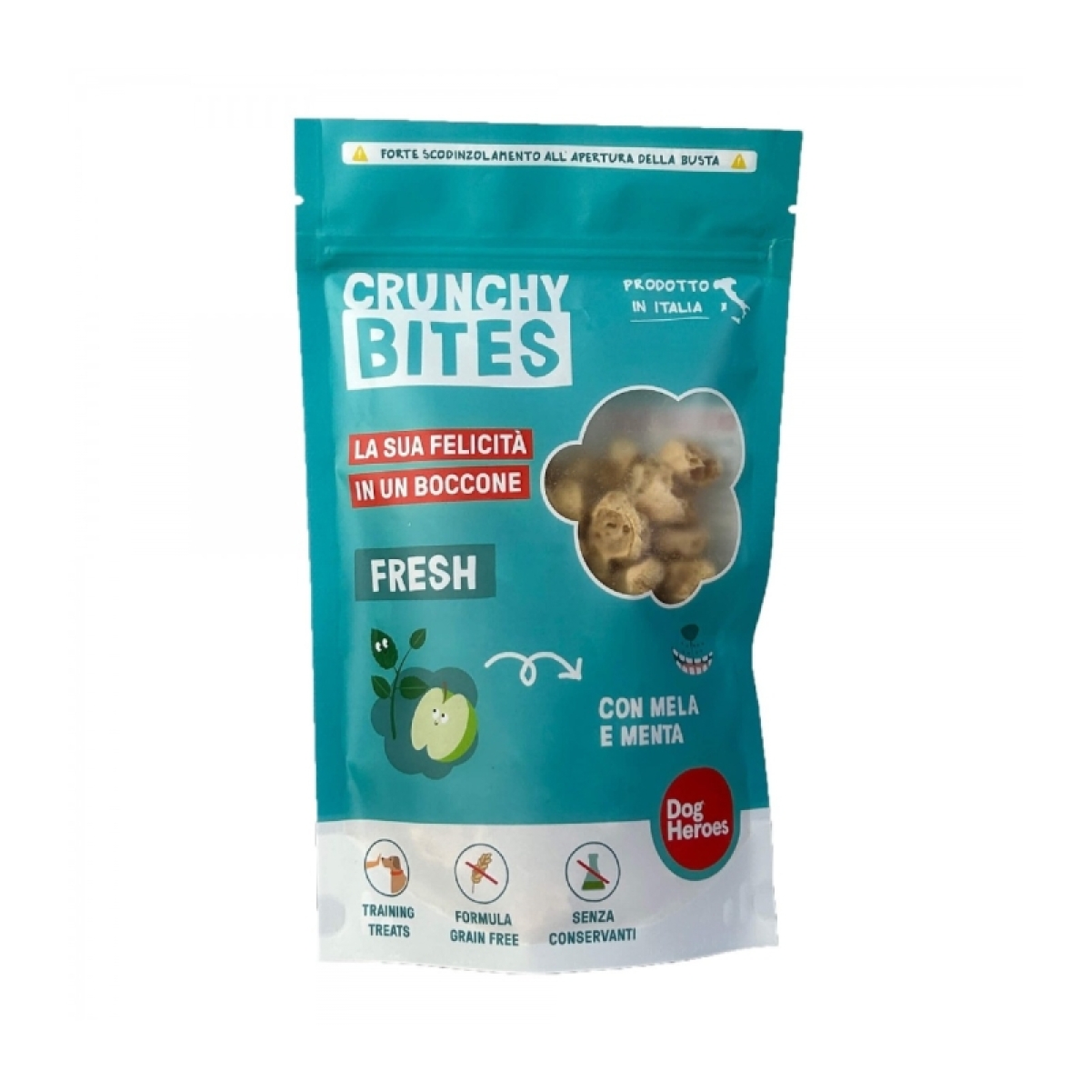 Cerca Prezzi di Crunchy bites fresh - snack per cani mela e menta 80 gr e acquista online