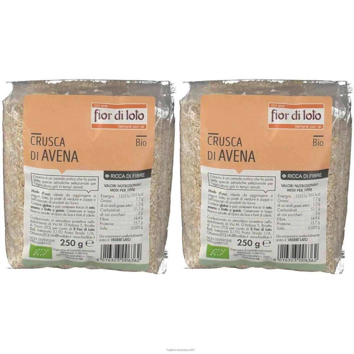 Cerca Prezzi di crusca avena bio 250 g e acquista online