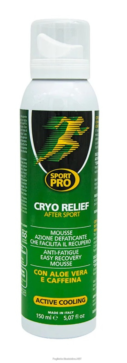 Cerca Prezzi di cryo relief after sport mousse azione defaticante che facilita il recupero 150 ml e acquista online