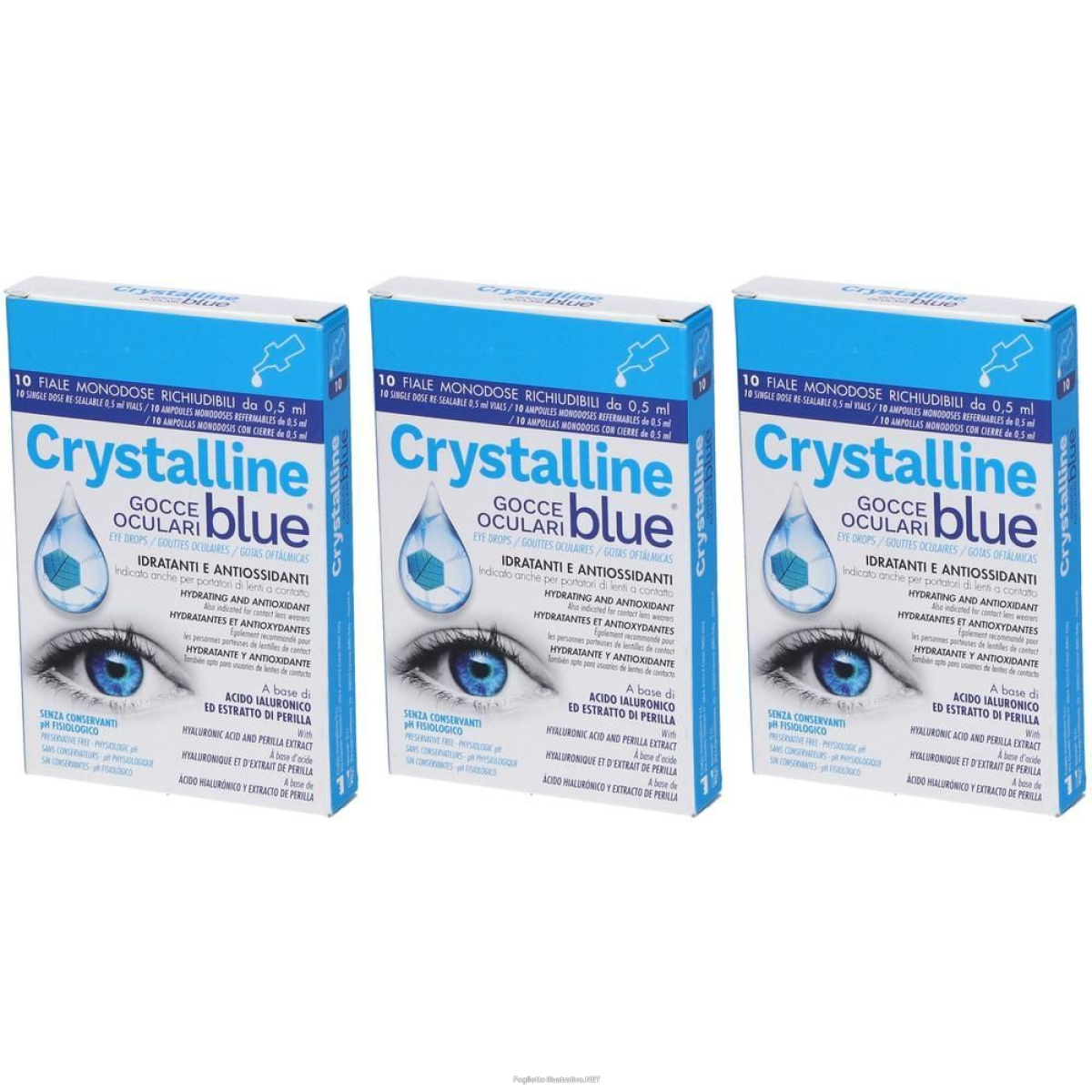 Cerca Prezzi di crystalline blue gocce oculari 3x10 pz pipette monodose e acquista online