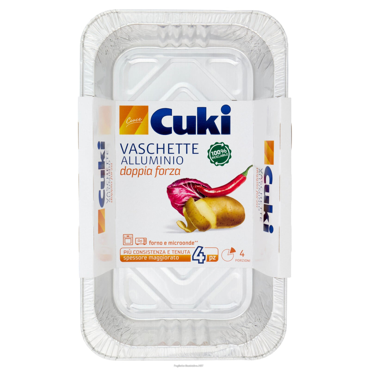 Cerca Prezzi di cuki cuoce vaschette alluminio doppia forza riciclabili 4 porzioni 4 pezzi e acquista online