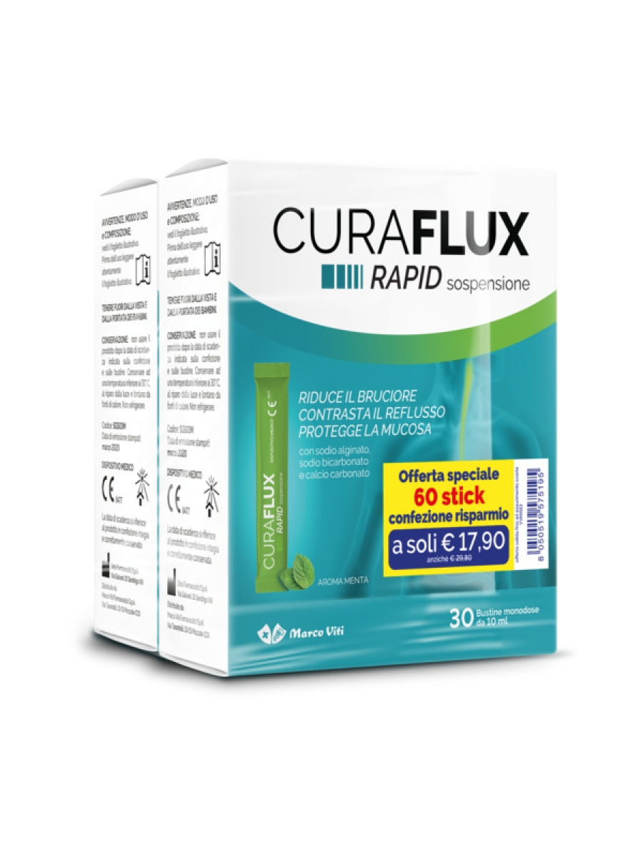 Cerca Prezzi di Curaflux rapid 2 confezioni da 30 stick da 10 ml e acquista online