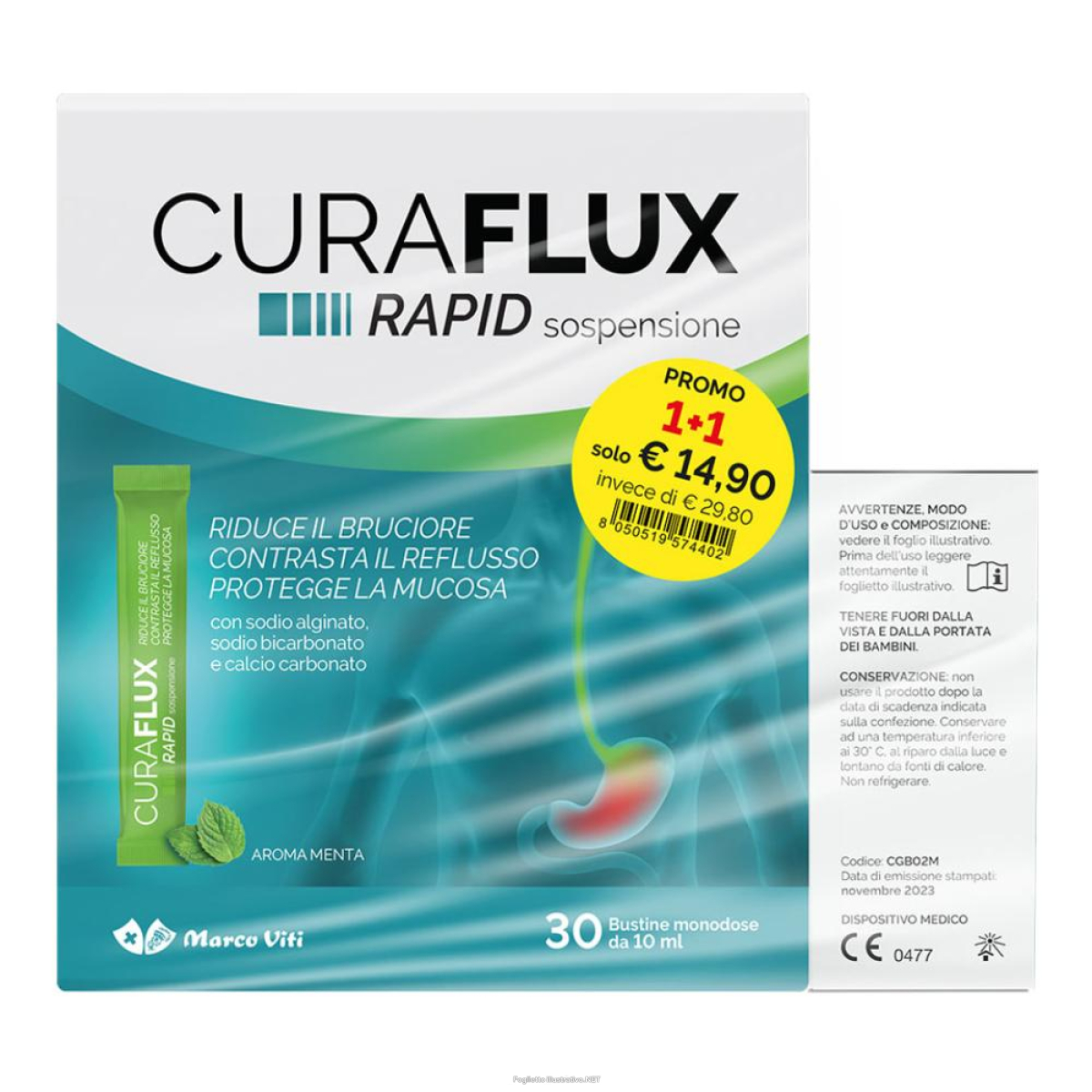 Cerca Prezzi di Curaflux Rapid 30 Bustine+32 Compresse e acquista online