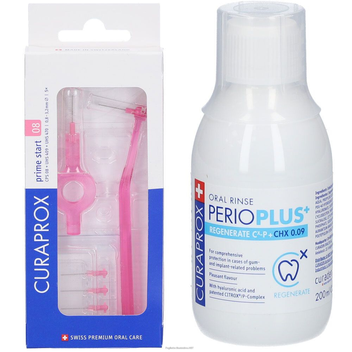 Cerca Prezzi di curaprox cps 08 prime start + perioplus+ regenerate collutorio 1 pz se e acquista online