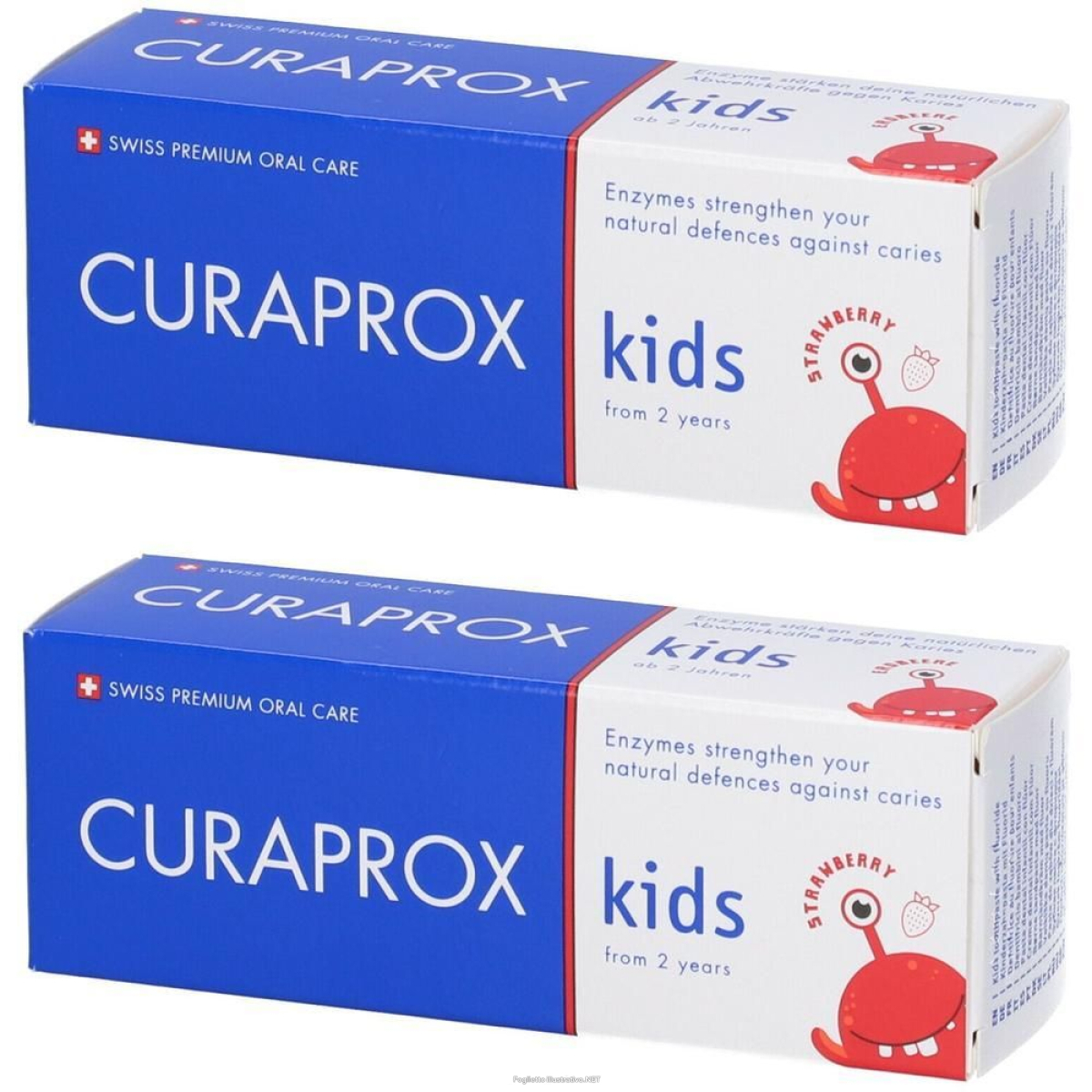 Cerca Prezzi di curaprox kids toothpaste strawberry flavor 950ppm 2x60 ml e acquista online