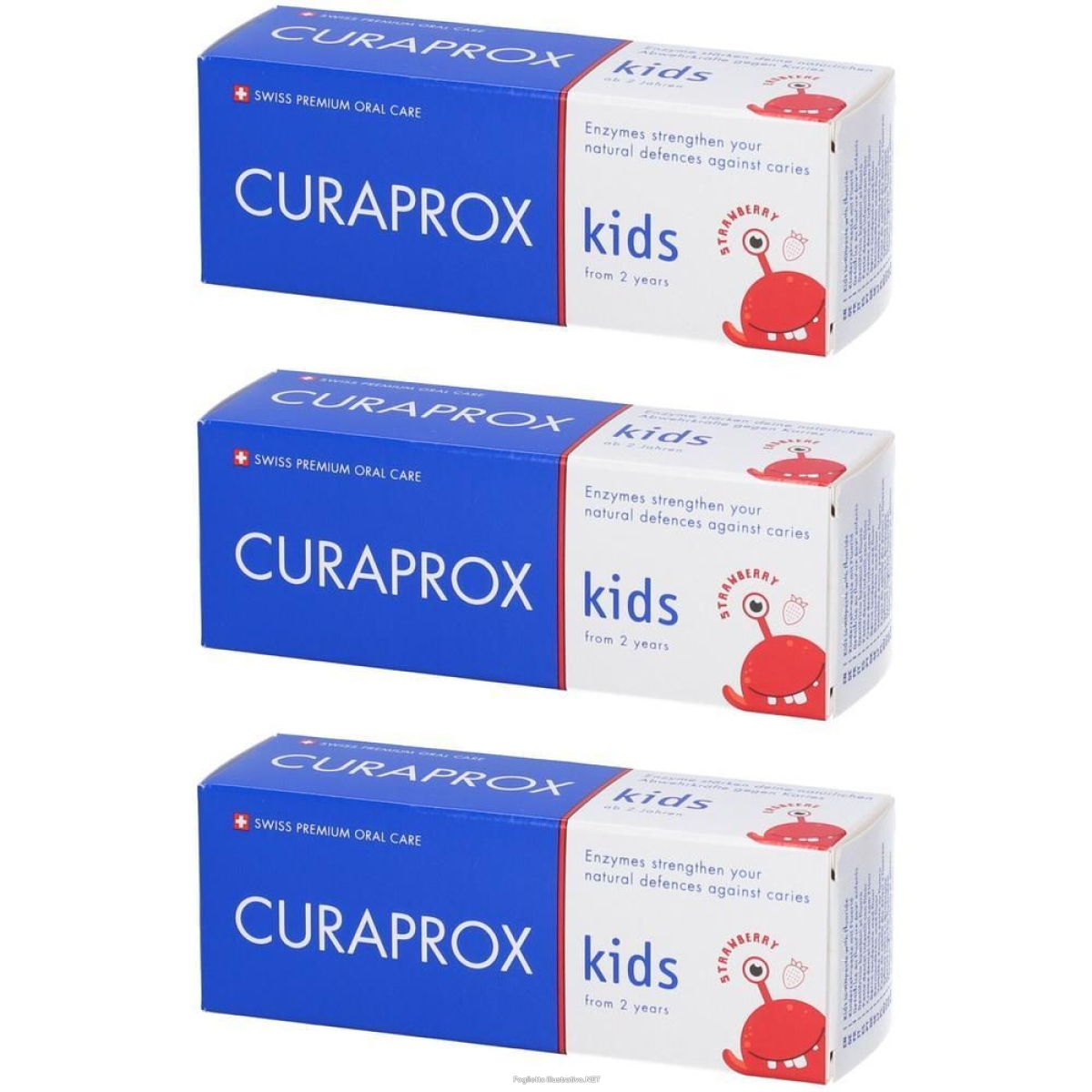 Cerca Prezzi di curaprox kids toothpaste strawberry flavor 950ppm 3x60 ml e acquista online
