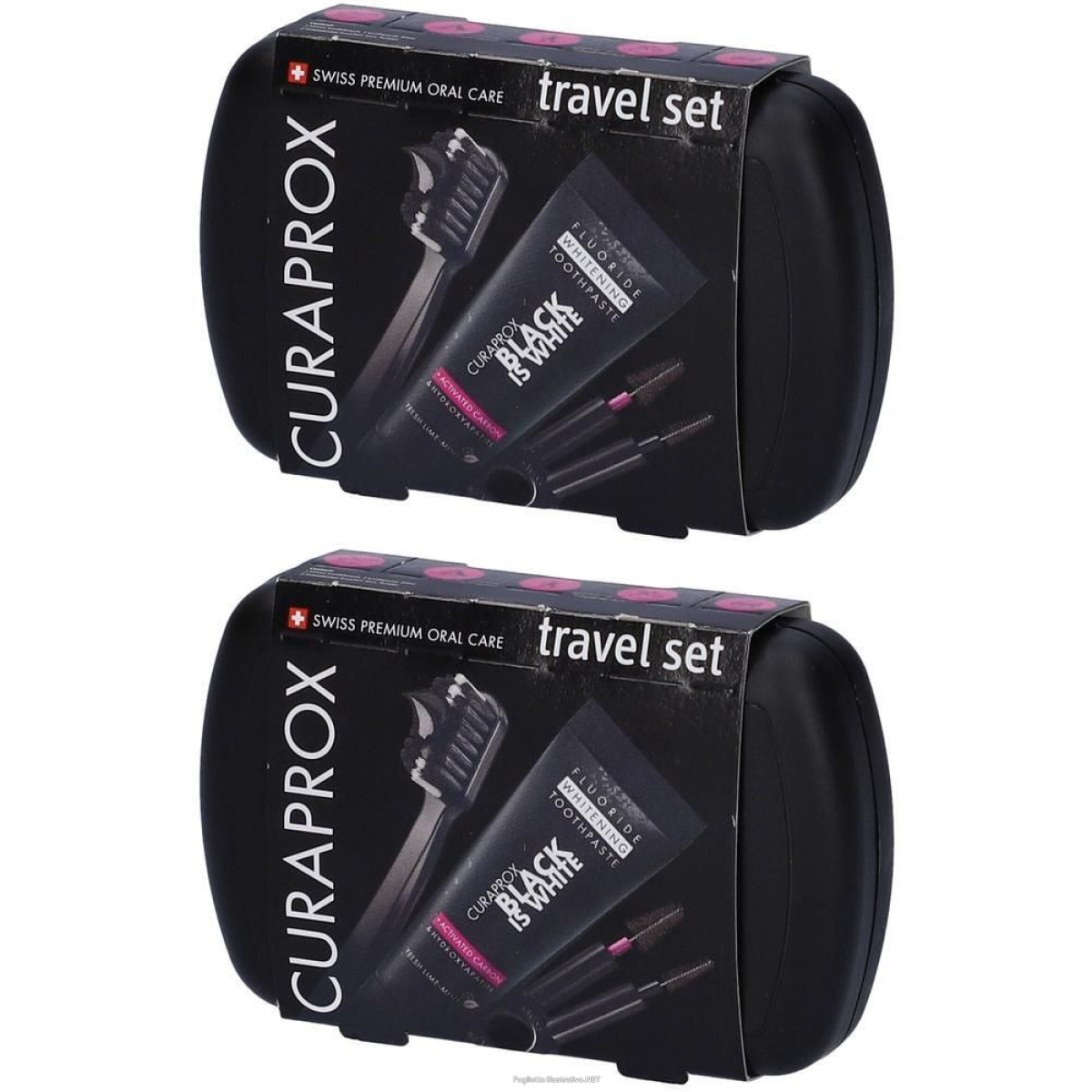 Cerca Prezzi di curaprox travel set black is white 2x1 st e acquista online
