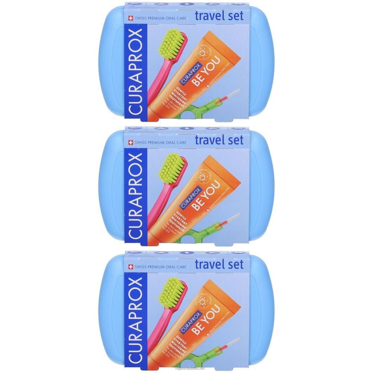 Cerca Prezzi di curaprox travel set, blue 3x1 st e acquista online