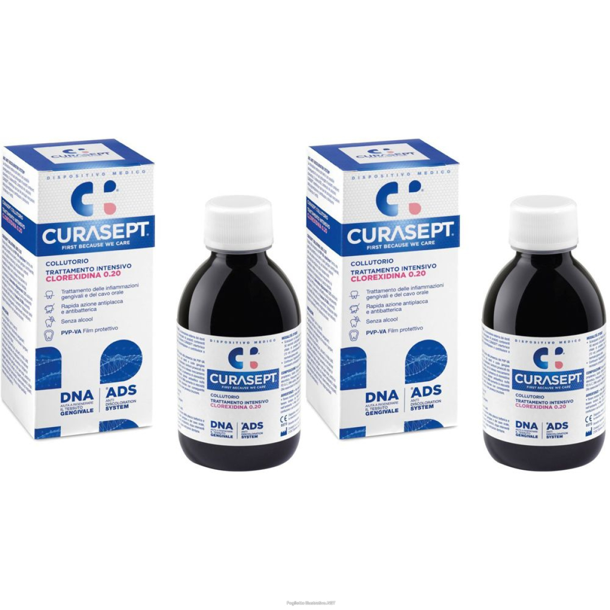 Cerca Prezzi di curasept® ads trattamento intensivo clorexidina 0,20% set da 2 2x200 m e acquista online