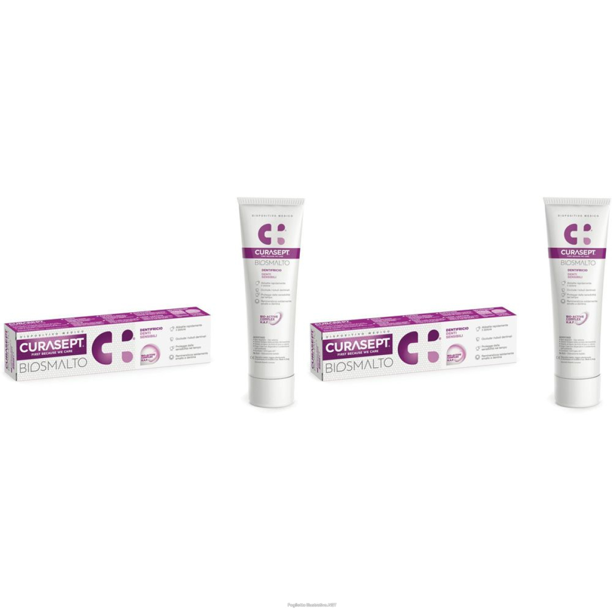 Cerca Prezzi di curasept® biosmalto denti sensibili set da 2 2x75 ml dentifricio e acquista online