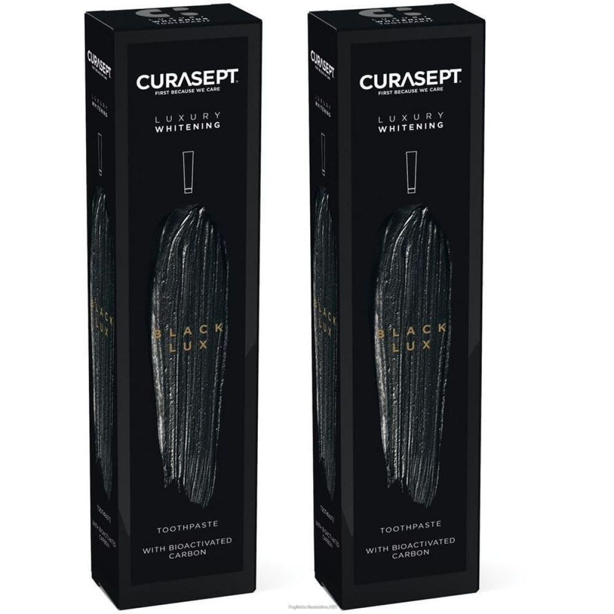 Cerca Prezzi di curasept black luxury whitening dentifricio 2x75 ml e acquista online