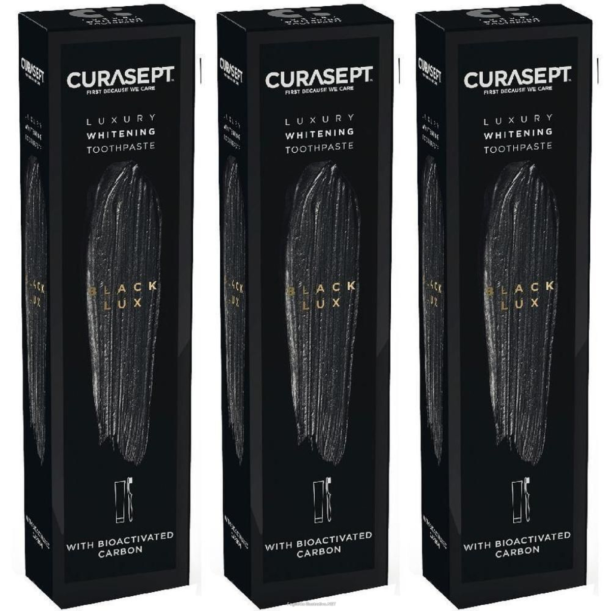Cerca Prezzi di curasept black luxury whitening dentifricio 75 ml + spazzolino 3x1 st e acquista online