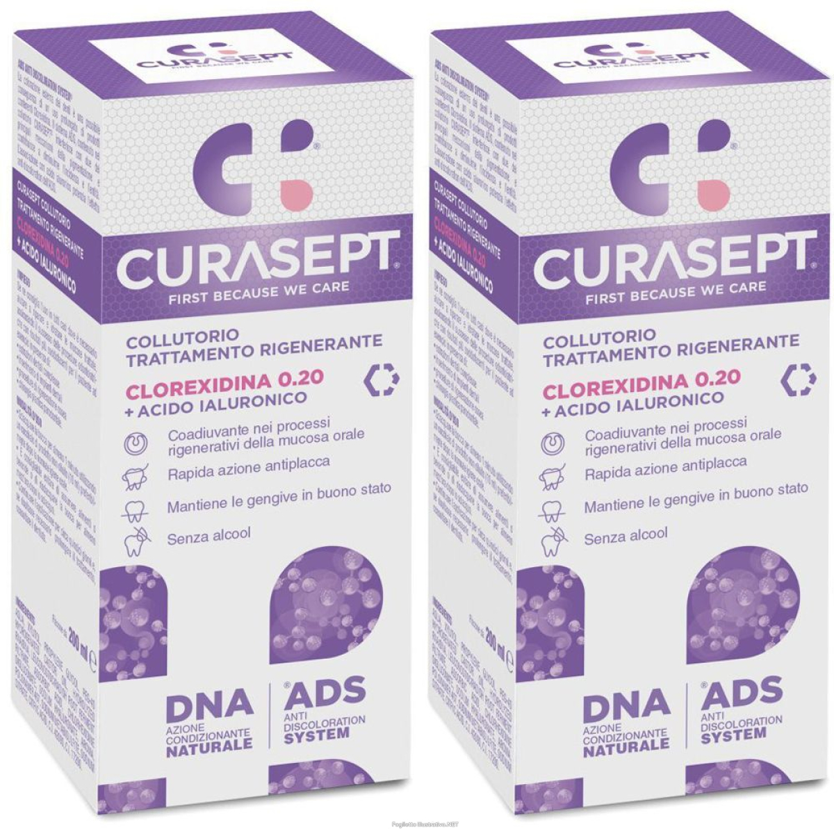 Cerca Prezzi di curasept collutorio trattamento rigenerante set da 2 2x200 ml collutor e acquista online