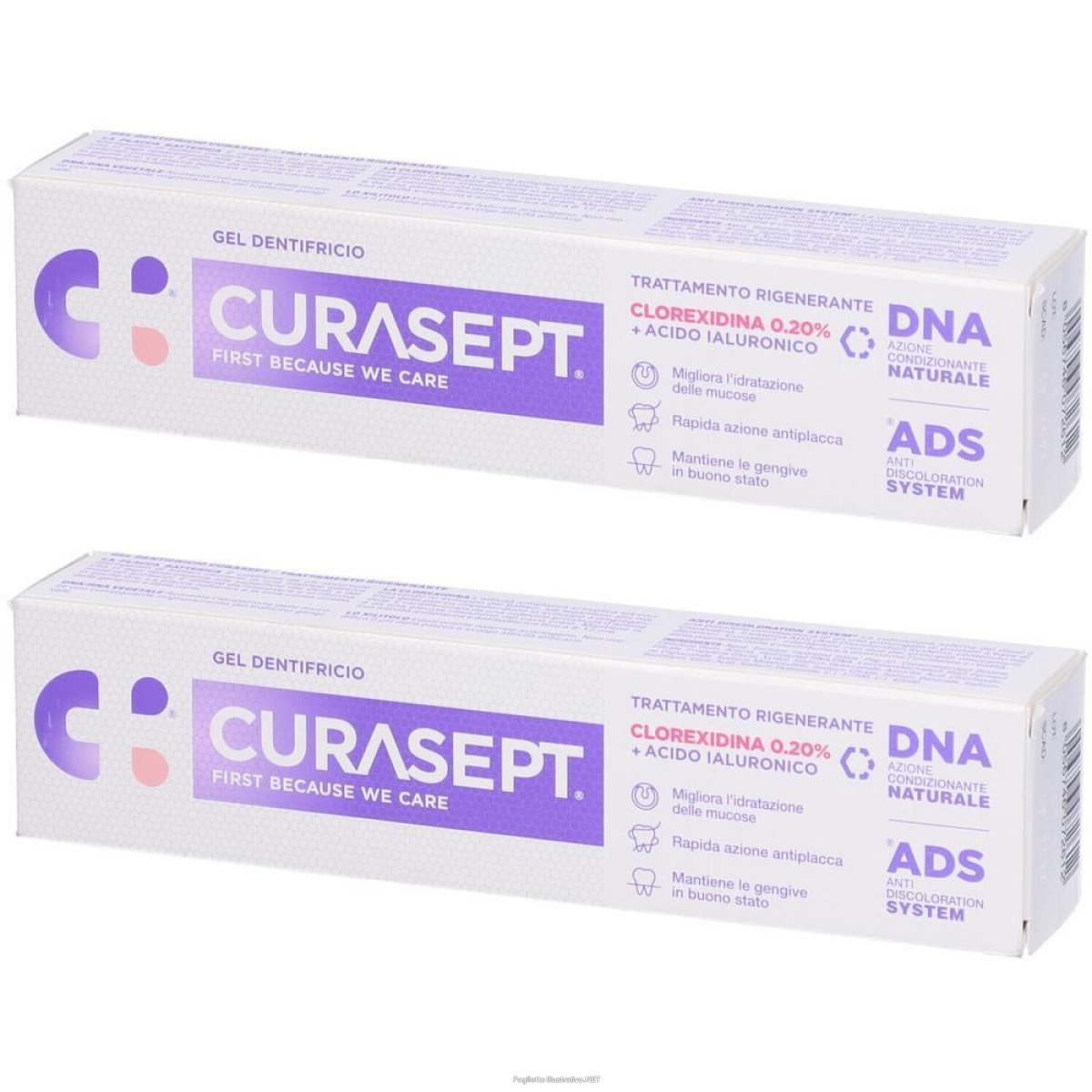 Cerca Prezzi di curasept gel dentifricio ads dna trattamento rigenerante 2x75 ml d e acquista online