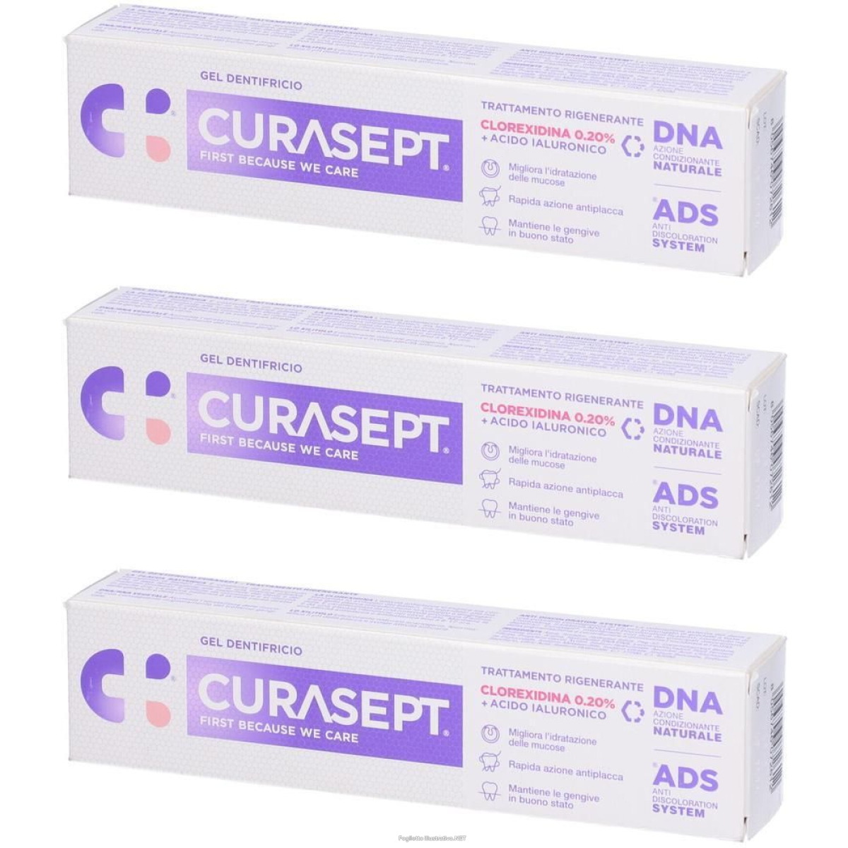 Cerca Prezzi di curasept gel dentifricio ads dna trattamento rigenerante 3x75 ml d e acquista online