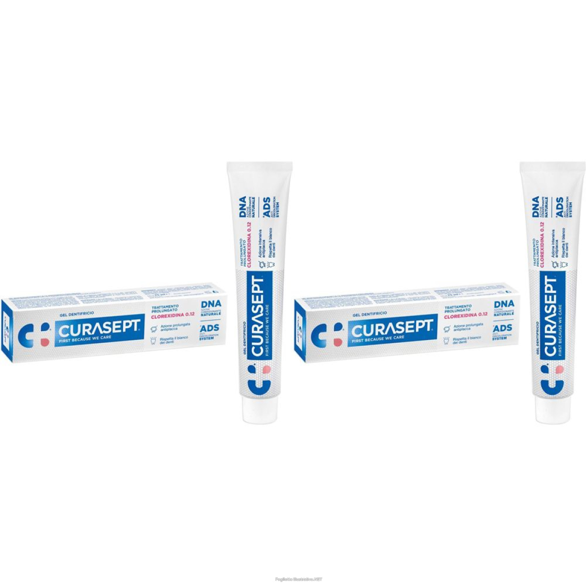 Cerca Prezzi di curasept® gel dentifricio clorexidina 0.12 set da 2 2x75 ml dentifrici e acquista online