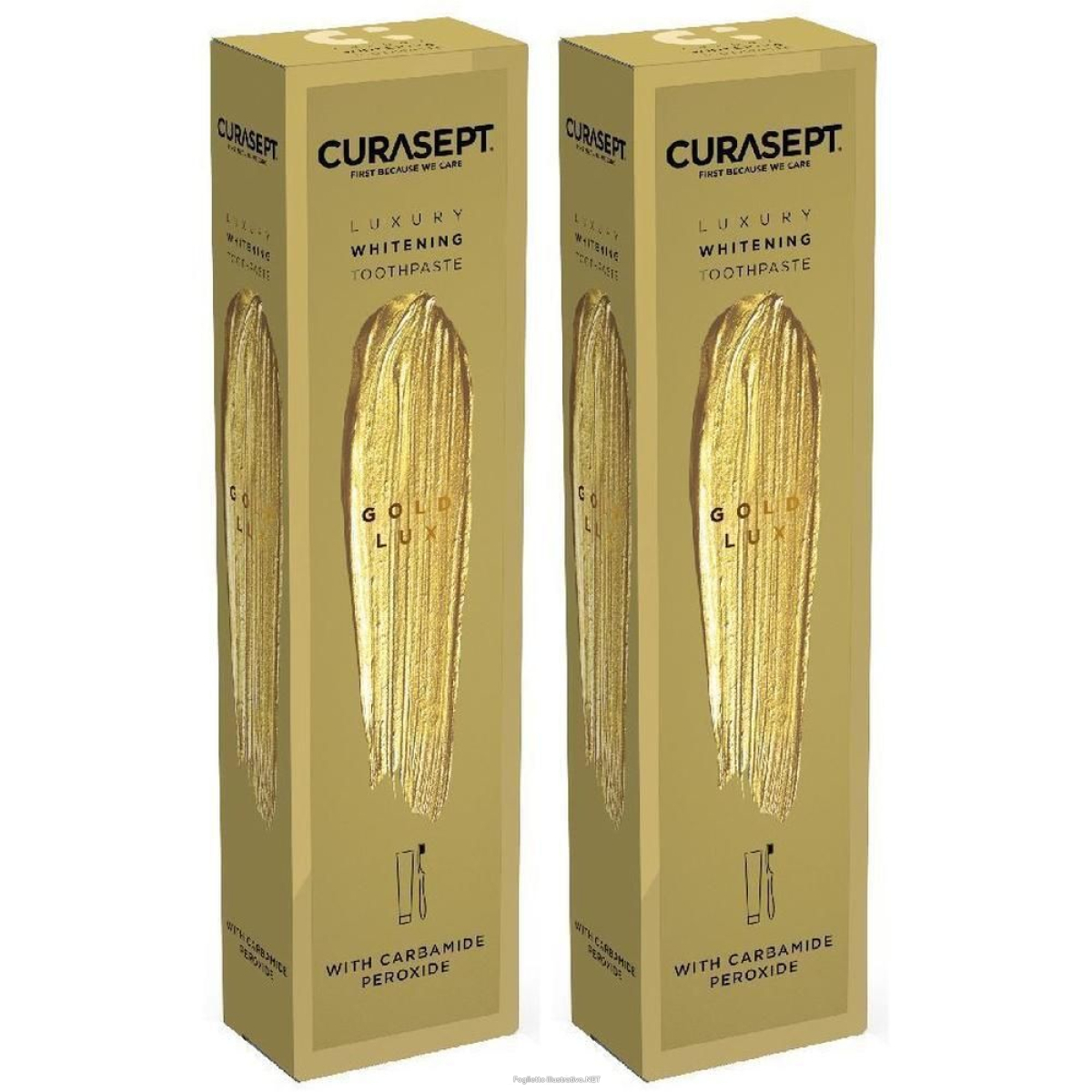 Cerca Prezzi di curasept gold luxury whitening dentifricio + spazzolino 2x75 ml dentif e acquista online