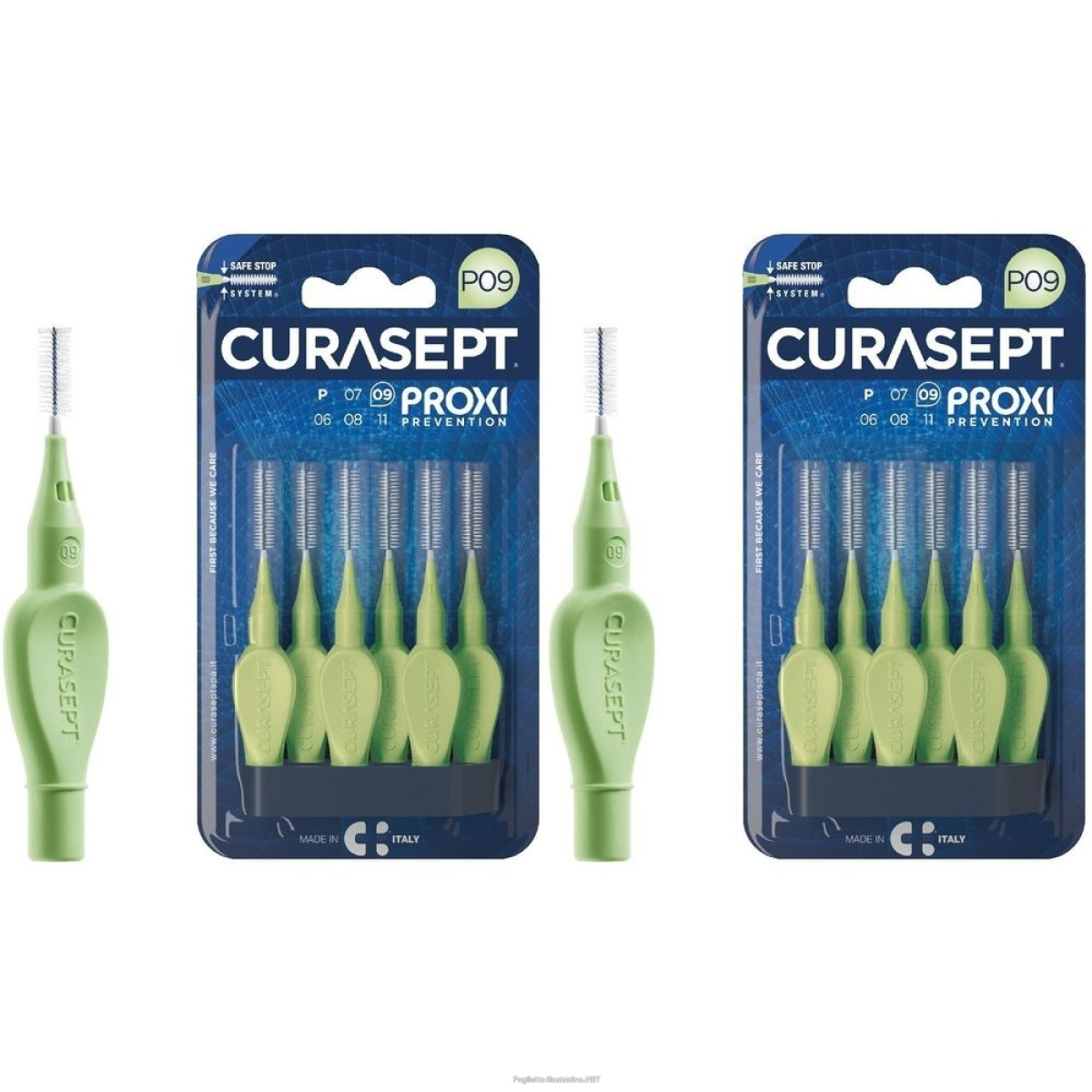 Cerca Prezzi di curasept proxi p09 verde chiaro/light set da 2 pz spazzolino denti e acquista online