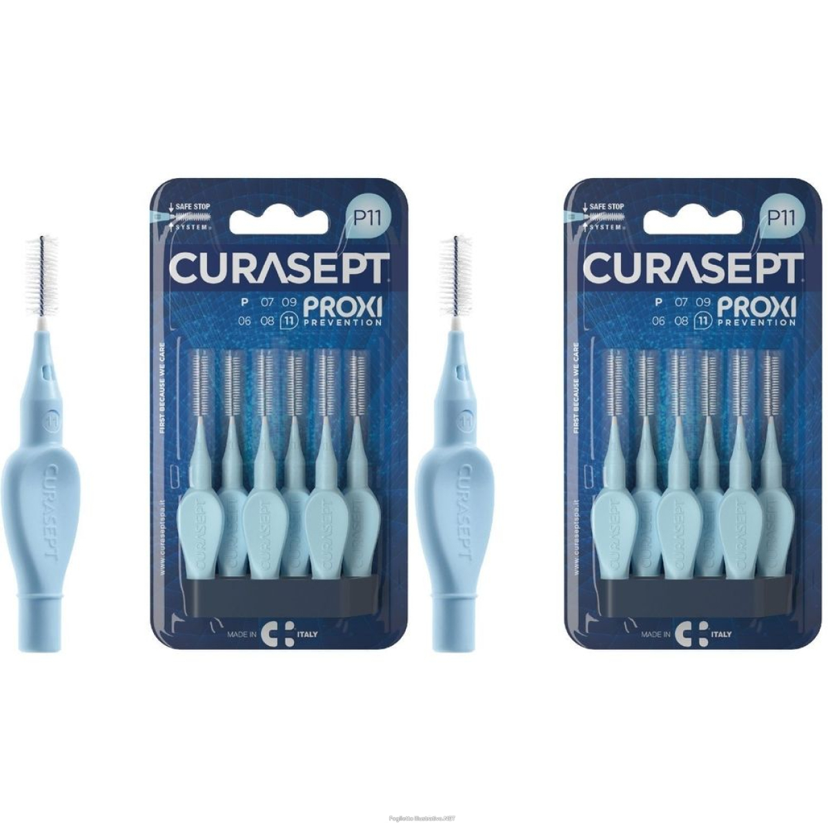 Cerca Prezzi di curasept proxi p11 azzurro/light blue set da 2 pz spazzolino denti e acquista online