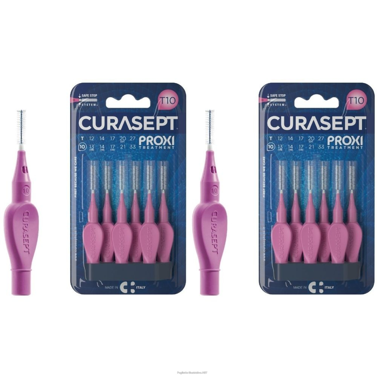 Cerca Prezzi di curasept proxi t10 fuxia 6pz set da 2 pz spazzolino denti e acquista online