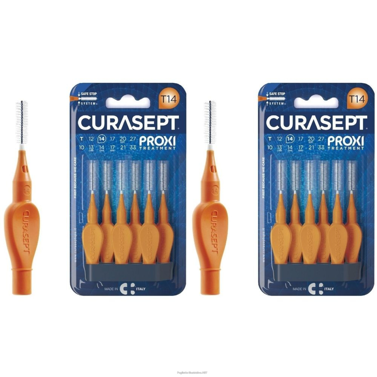 Cerca Prezzi di curasept proxi t14 ara/orang6p set da 2 pz spazzolino denti e acquista online