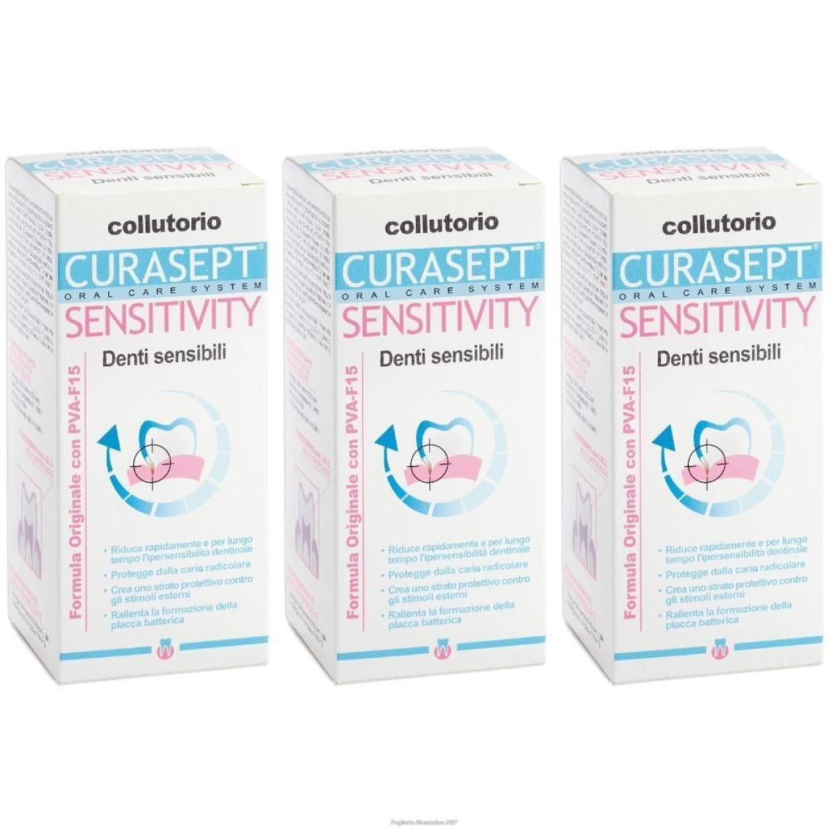 Cerca Prezzi di curasept® sensitivity denti sensibili 3x200 ml collutorio e acquista online