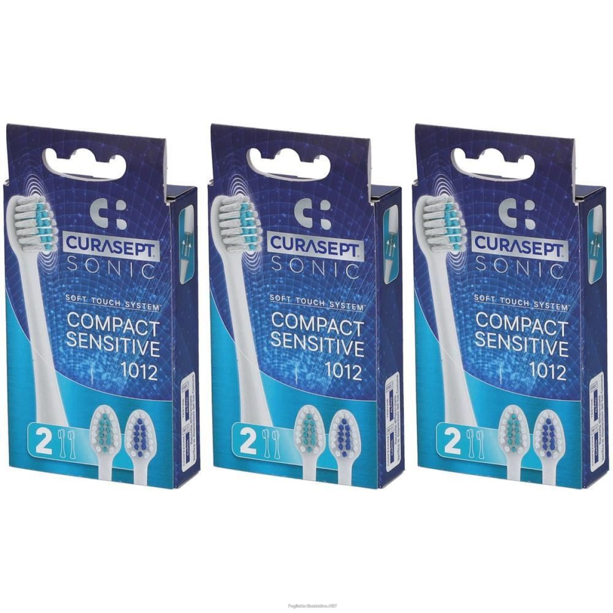Cerca Prezzi di curasept testine ricambio spazzolino sonic compact sensitive 1012 3x2 e acquista online
