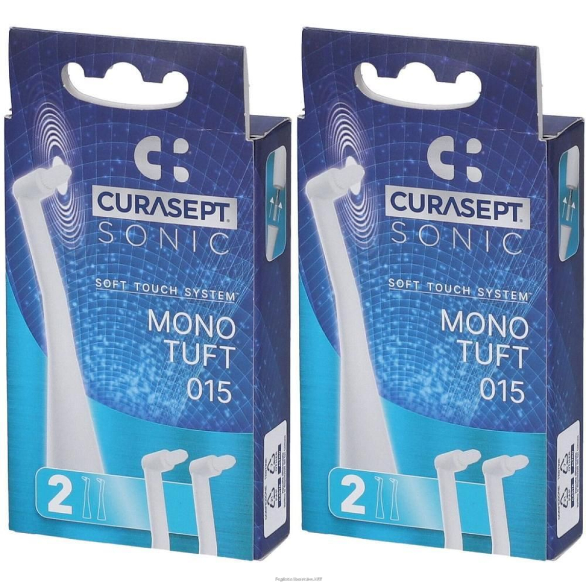 Cerca Prezzi di curasept testine ricambio spazzolino sonic monotuft 015 2x2 st e acquista online