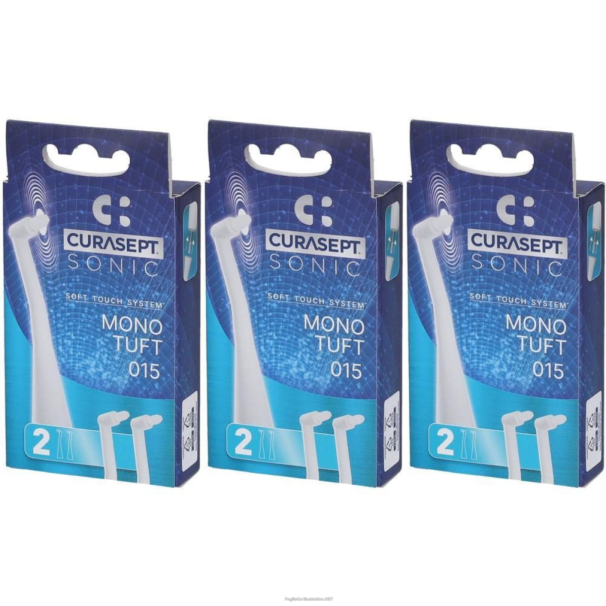 Cerca Prezzi di curasept testine ricambio spazzolino sonic monotuft 015 3x2 st e acquista online