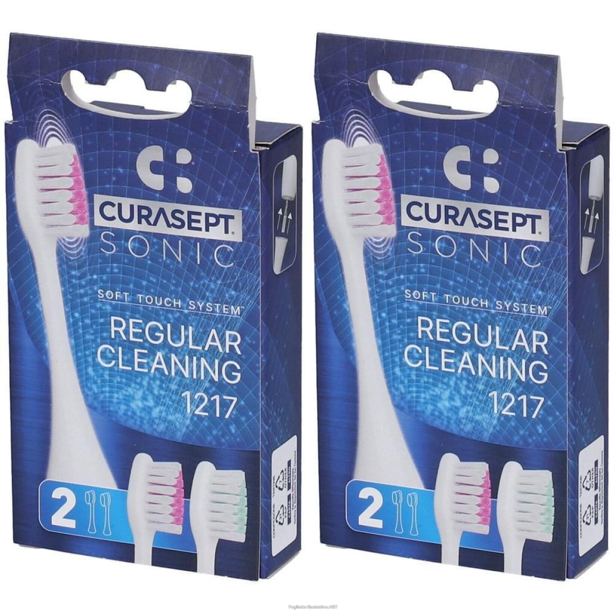 Cerca Prezzi di curasept testine ricambio spazzolino sonic regular cleaning 1217 2x2 s e acquista online