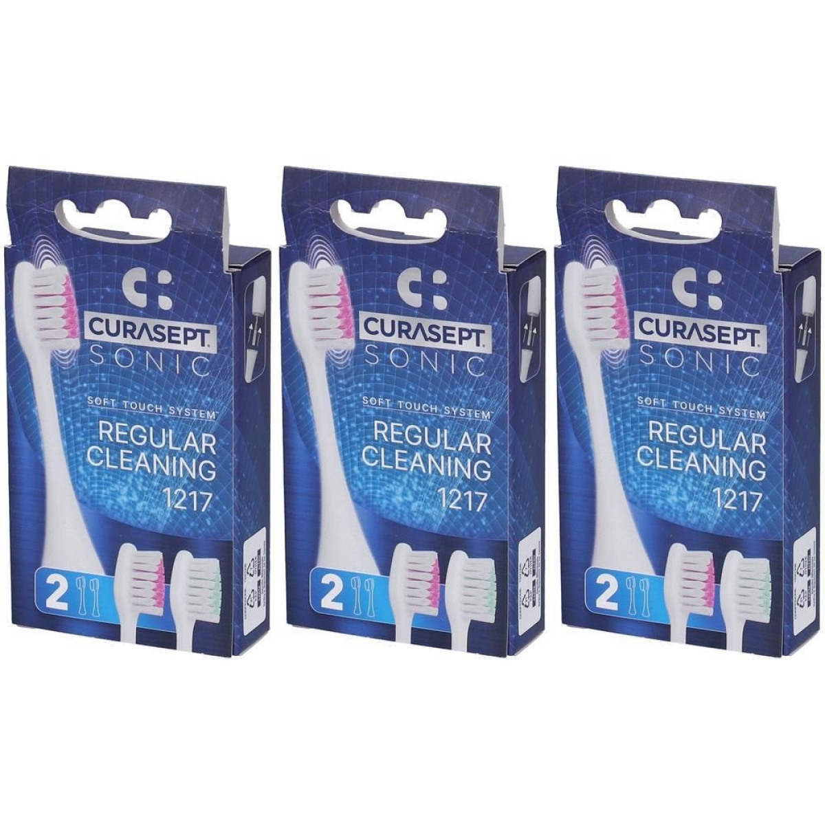Cerca Prezzi di curasept testine ricambio spazzolino sonic regular cleaning 1217 3x2 s e acquista online