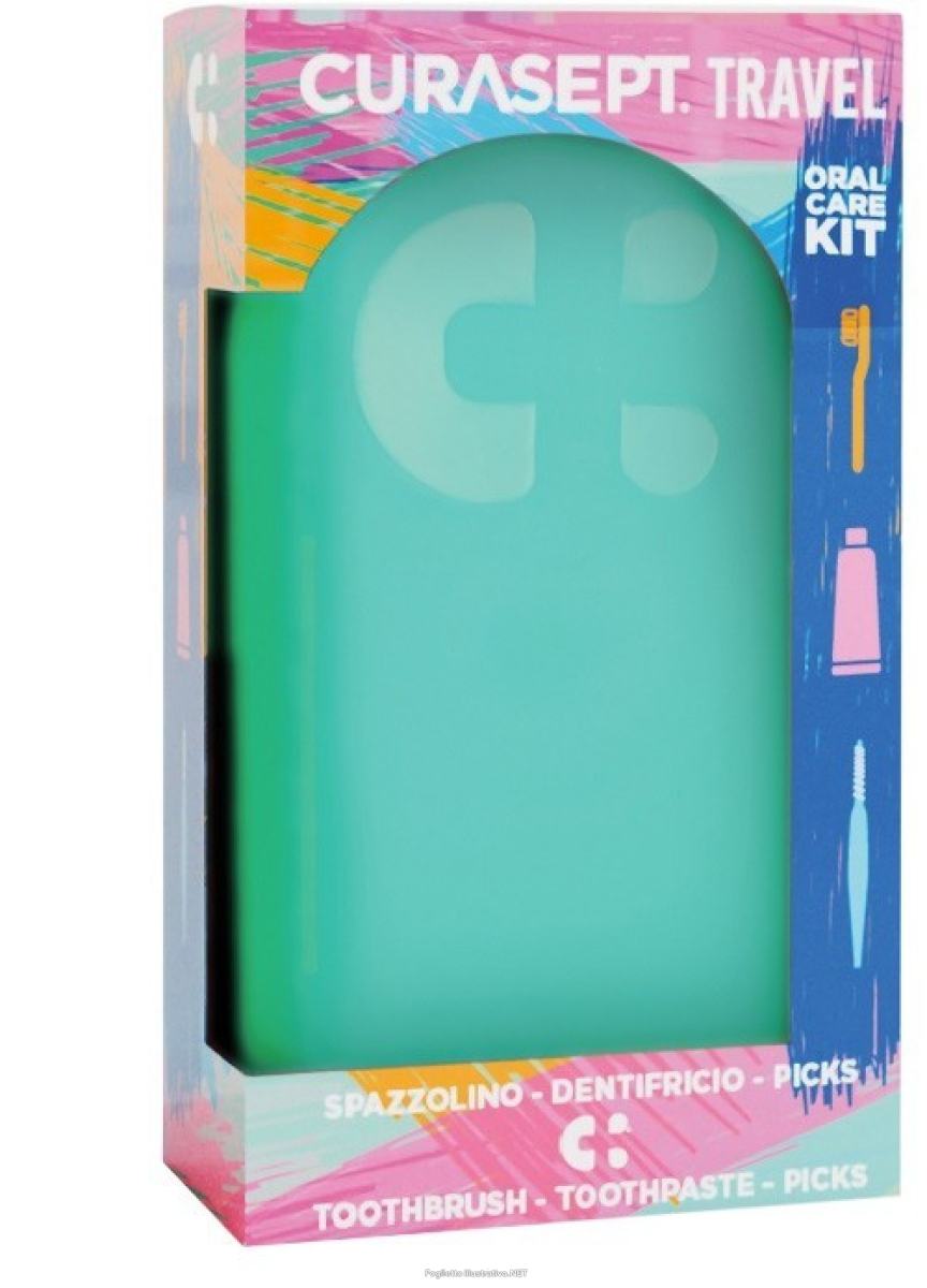 Cerca Prezzi di curasept travel verde kit viaggio – spazzolino, dentifricio 20ml, picks interdentali e acquista online