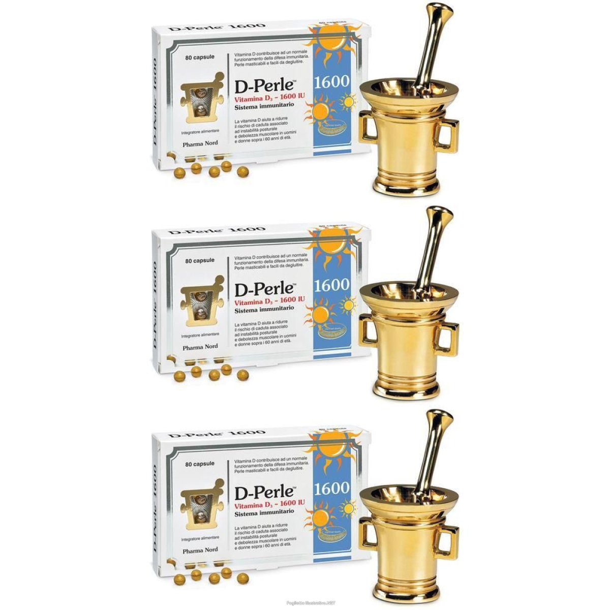 Compra Online d-perle 1600 80 capsule 3x14,8 g e Trova il miglior prezzo