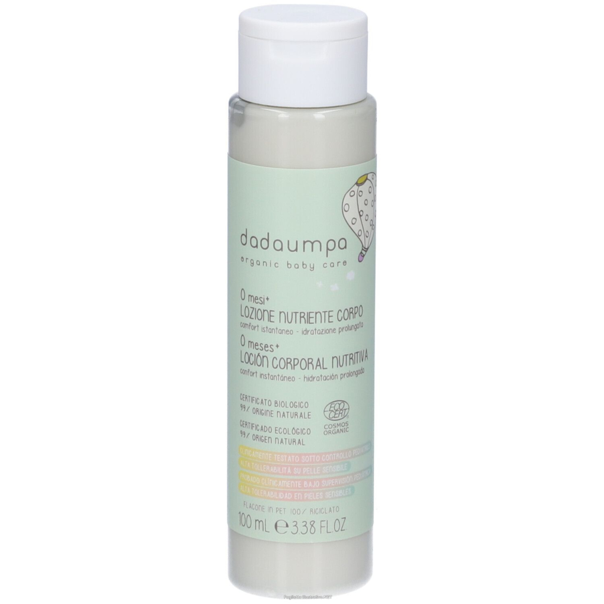 Compra Online dadaumpa lozione nutriente corpo 0+ mesi certificata bio 100ml 100 ml e Trova il miglior prezzo