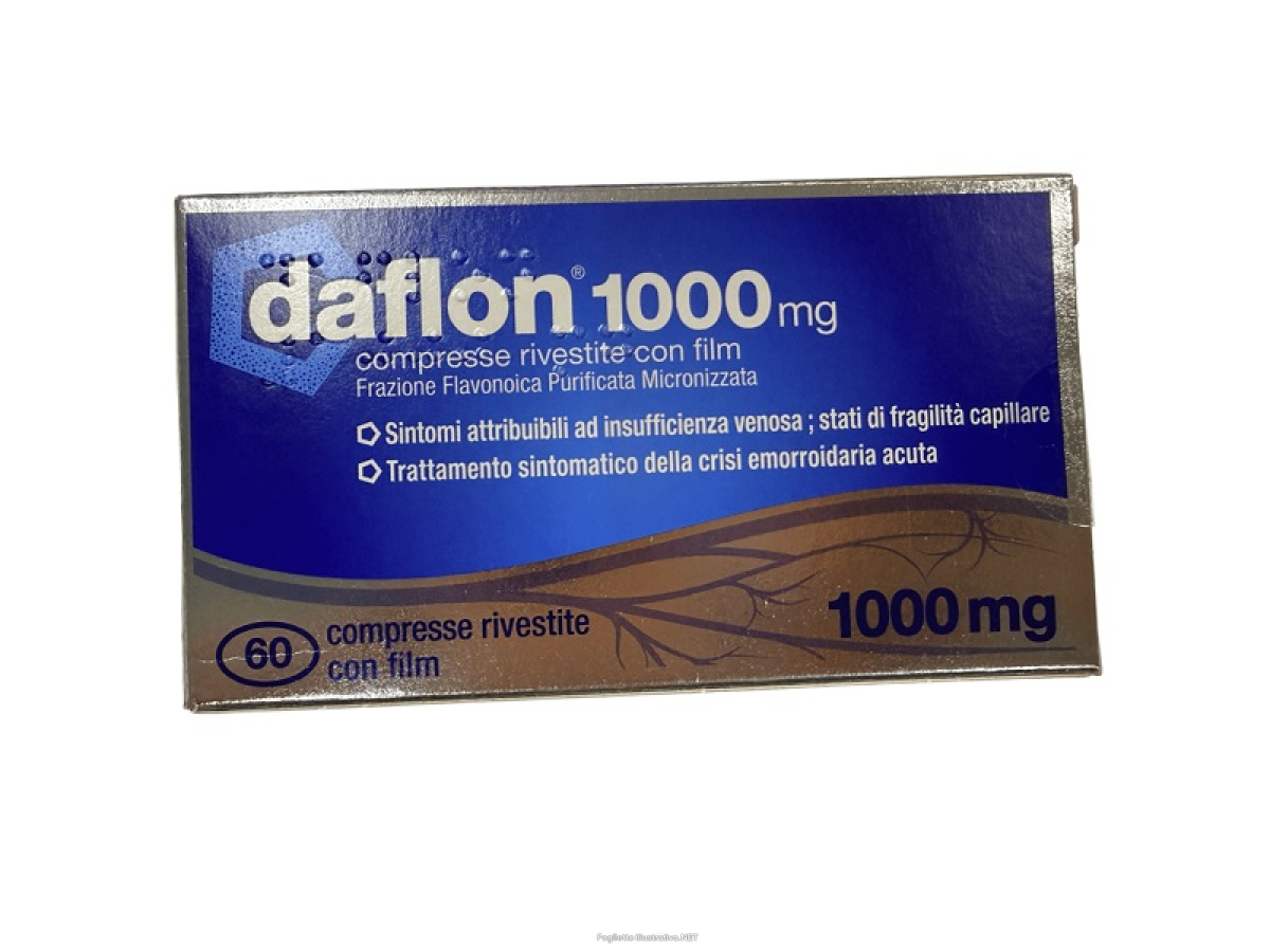 Compra Online daflon 1000 mg 60 compresse rivestite per l'insufficienza venosa e Trova il miglior prezzo